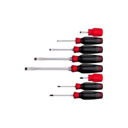 Proto Proto J1208SCP DuraTek 8Piece Keystone  Phillips Screwdriver Set J1208SCP